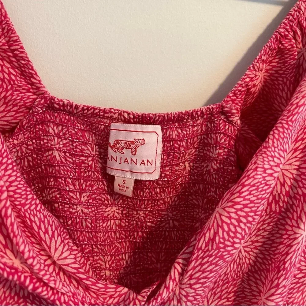 Tuckernuck Banjanan Pink Cropped Top Small